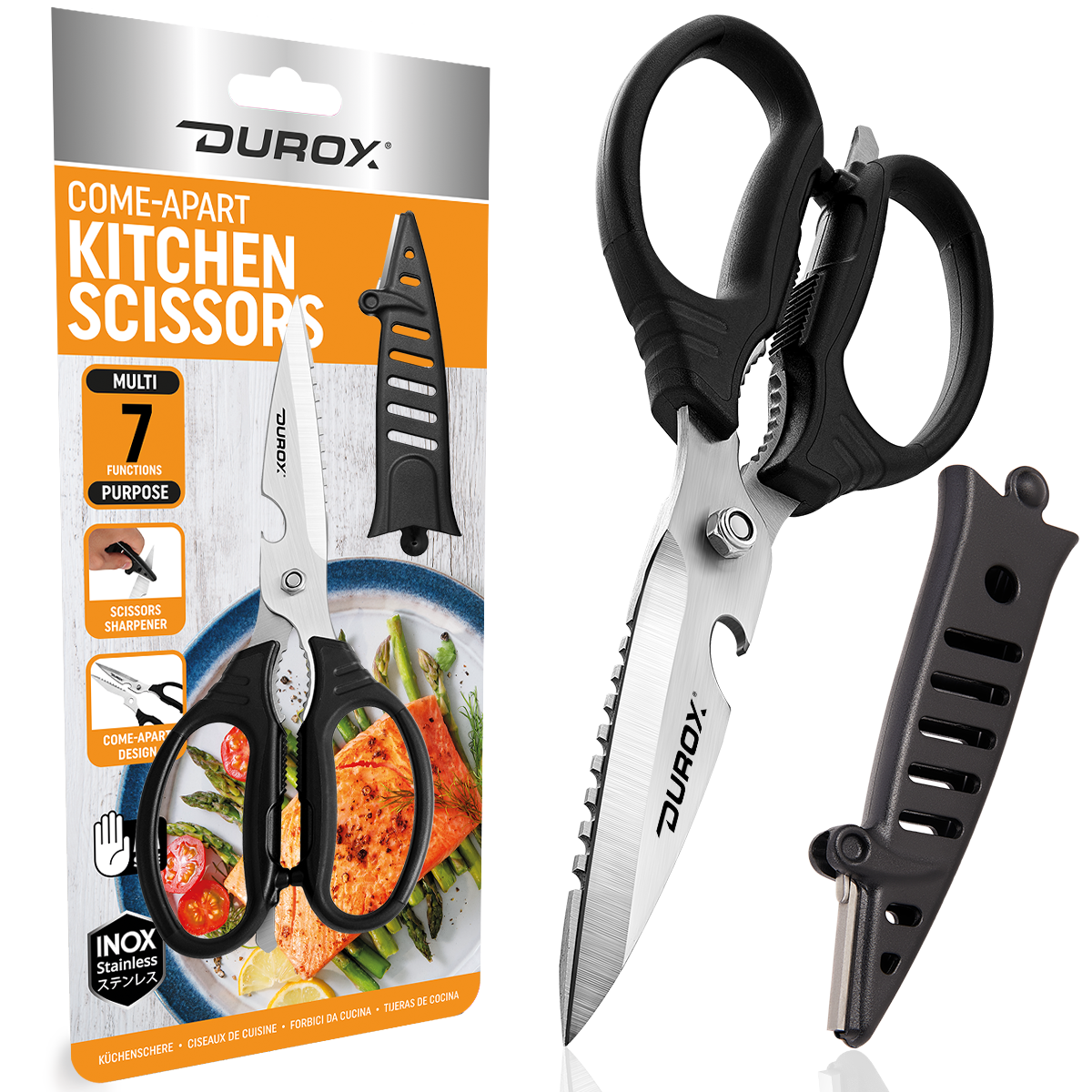DRX Tool - Heavy Duty Scissors, Multipurpose Utility Scissors. Built To - View #2