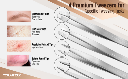 Complete Tweezer Set for Every Hair Type