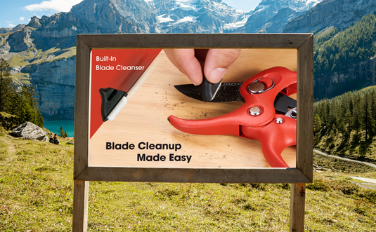 Easy Maintenance with Built-In Blade Cleanser