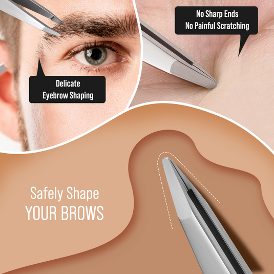 Safety Tweezers with Small Round Tips