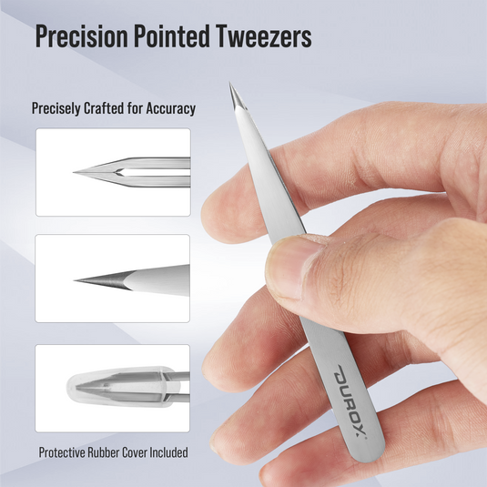 Pointed Precision Tweezer Set - 3 Pieces