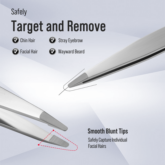 Safety Tweezers with Small Round Tips